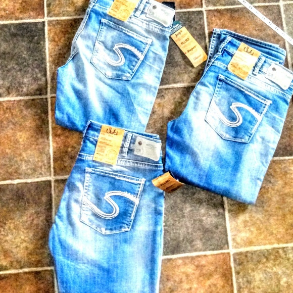 Silver Jeans Denim - Silver Jeans Size 33X22.5 High Rise Capri NWT